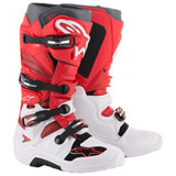 Alpinestars Tech 7 Boots  White/Red/Burgundy