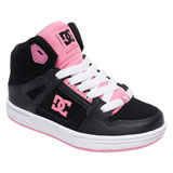 DC Girl's Youth Pure High-Top Shoes Black/Pink