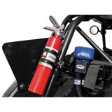 Dragonfire Racing Quick Release Fire Extinguisher Mount With Fire Extinguisher Matte Black/Red