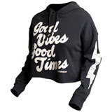 FastHouse Women's Feelgood Crop Hooded Sweatshirt Black