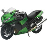 New Ray Die-Cast Kawasaki ZX14 Motorcycle Toy Replica Green