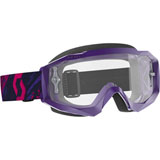 Scott Hustle X Goggle Purple-Pink Frame/Clear Lens