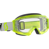 Scott Hustle X Goggle Yellow-Grey Frame/Clear Lens
